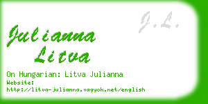 julianna litva business card